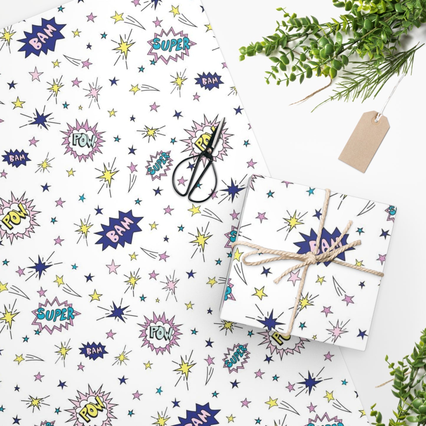 Superhero Gift Wrapping Paper