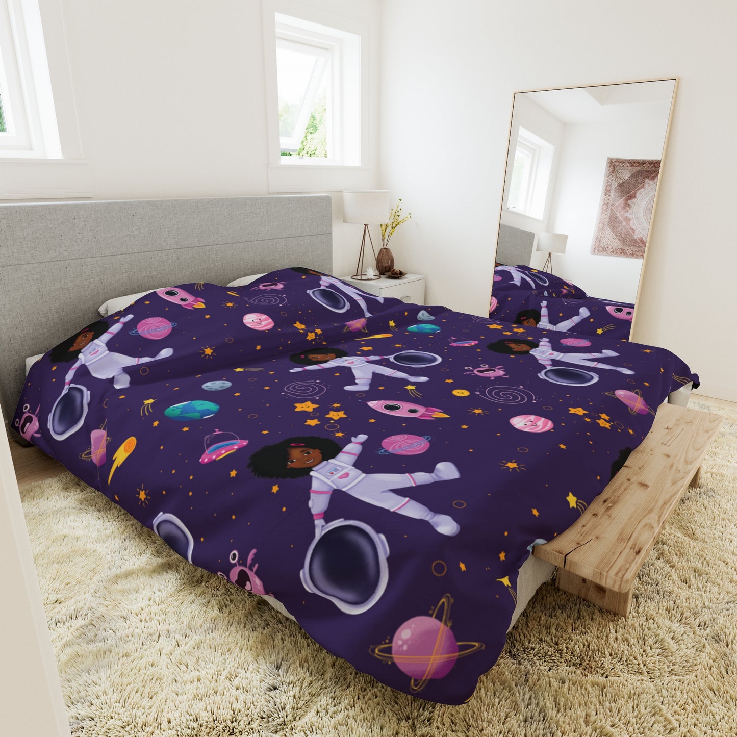 Space Girl Explorer Duvet