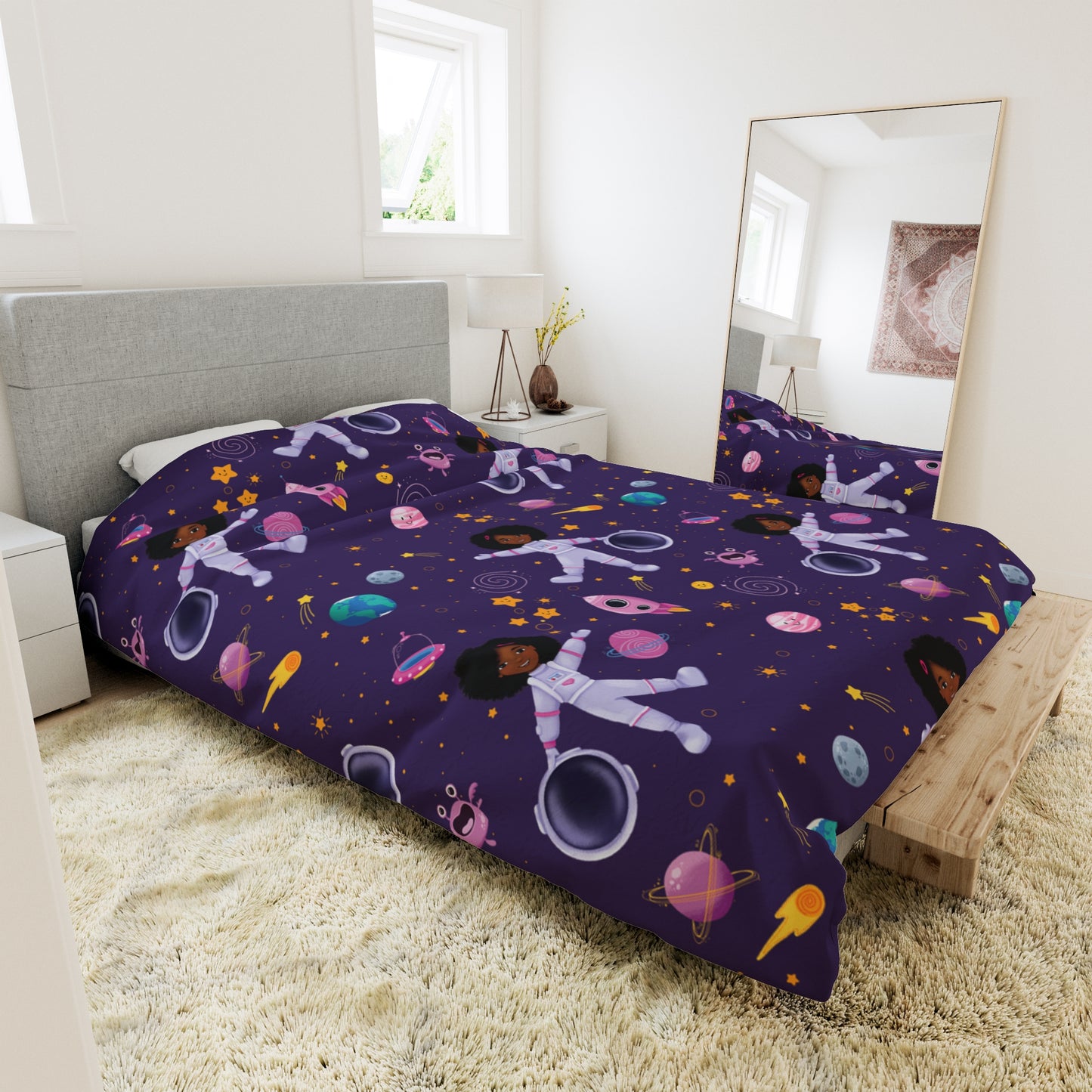 Space Girl Explorer Duvet