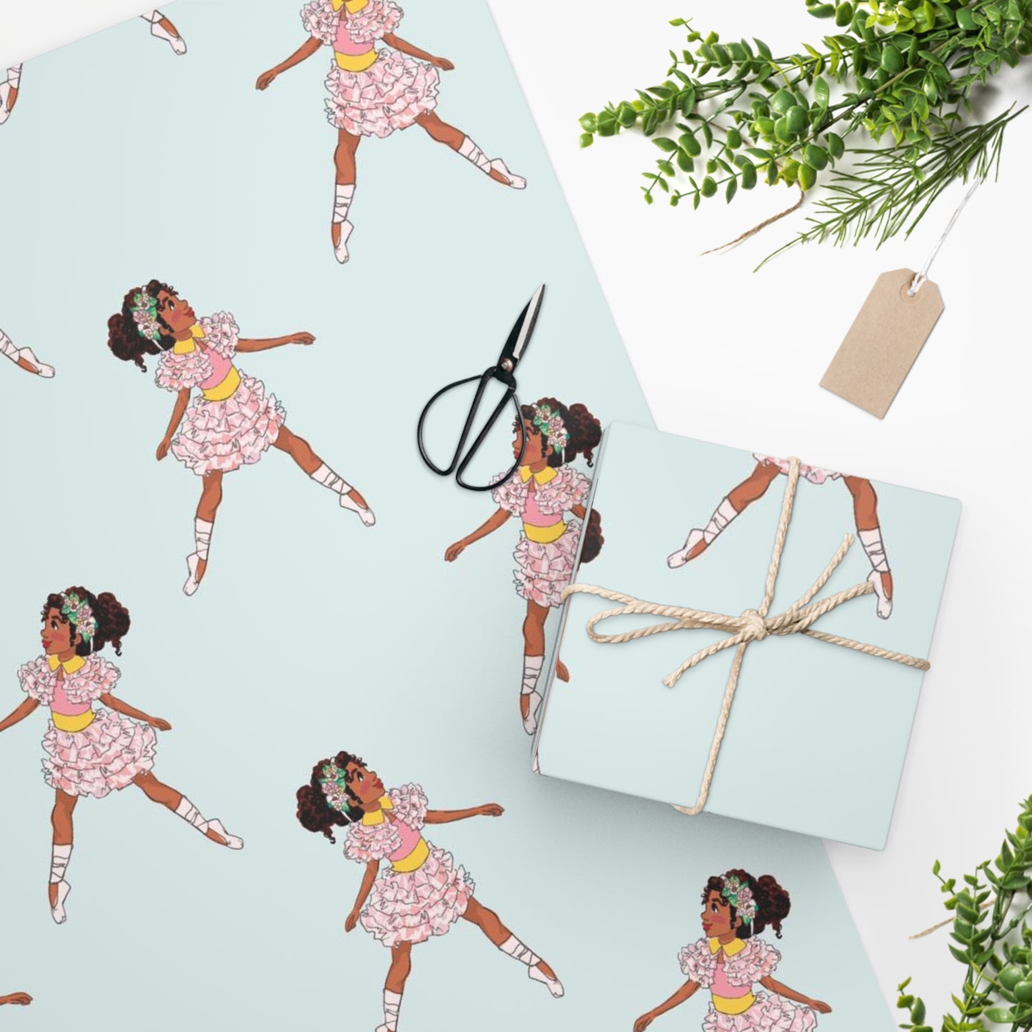 Ballerina Gift Wrapping Paper