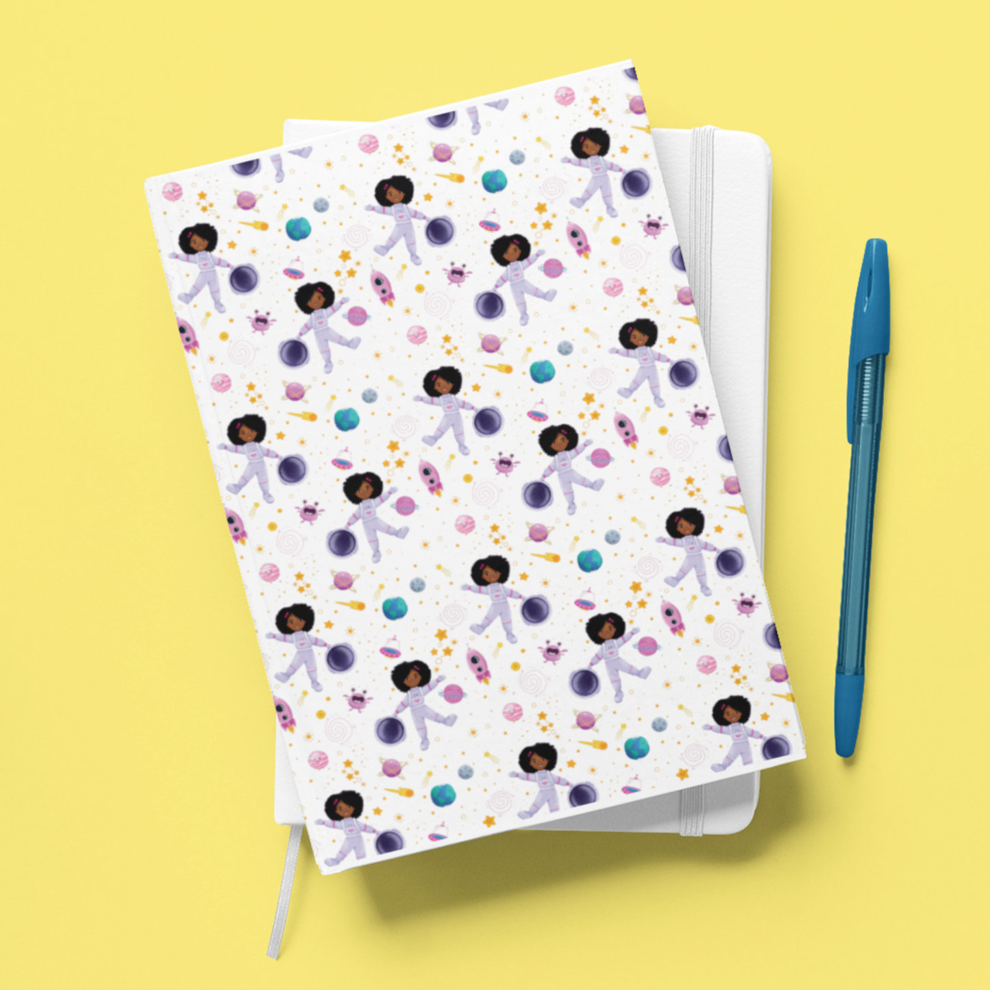 Astronaut Space Girl Hardbound Journal