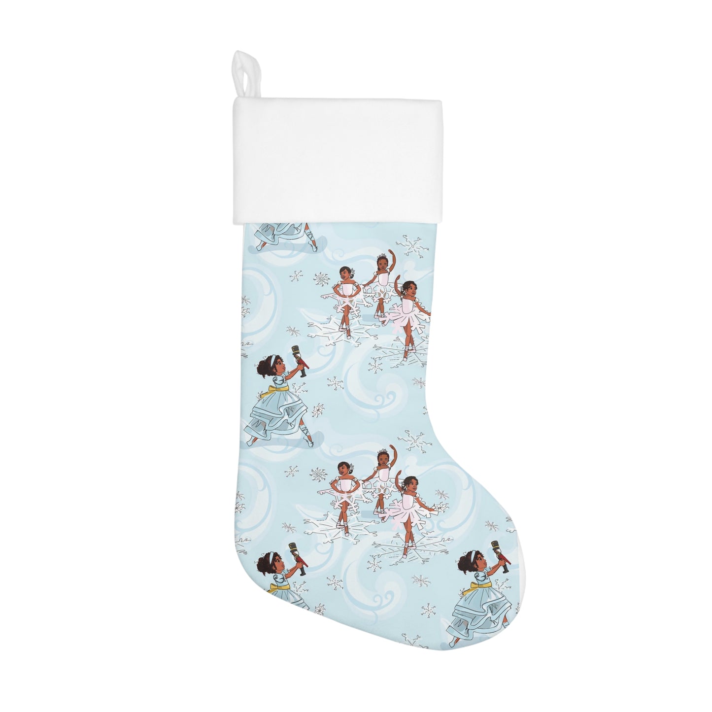 African-American Winter Wonderland Christmas Stocking