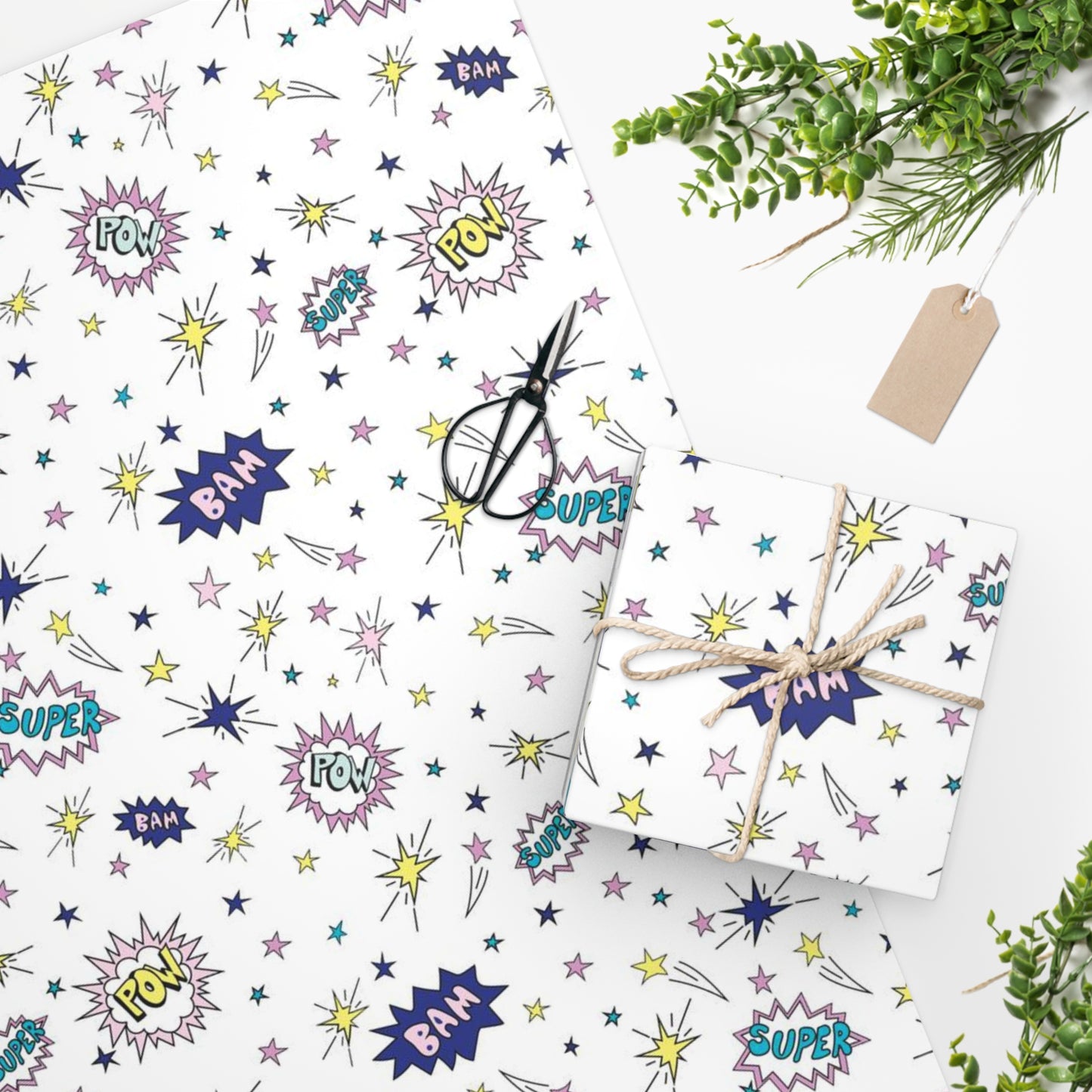 Superhero Gift Wrapping Paper