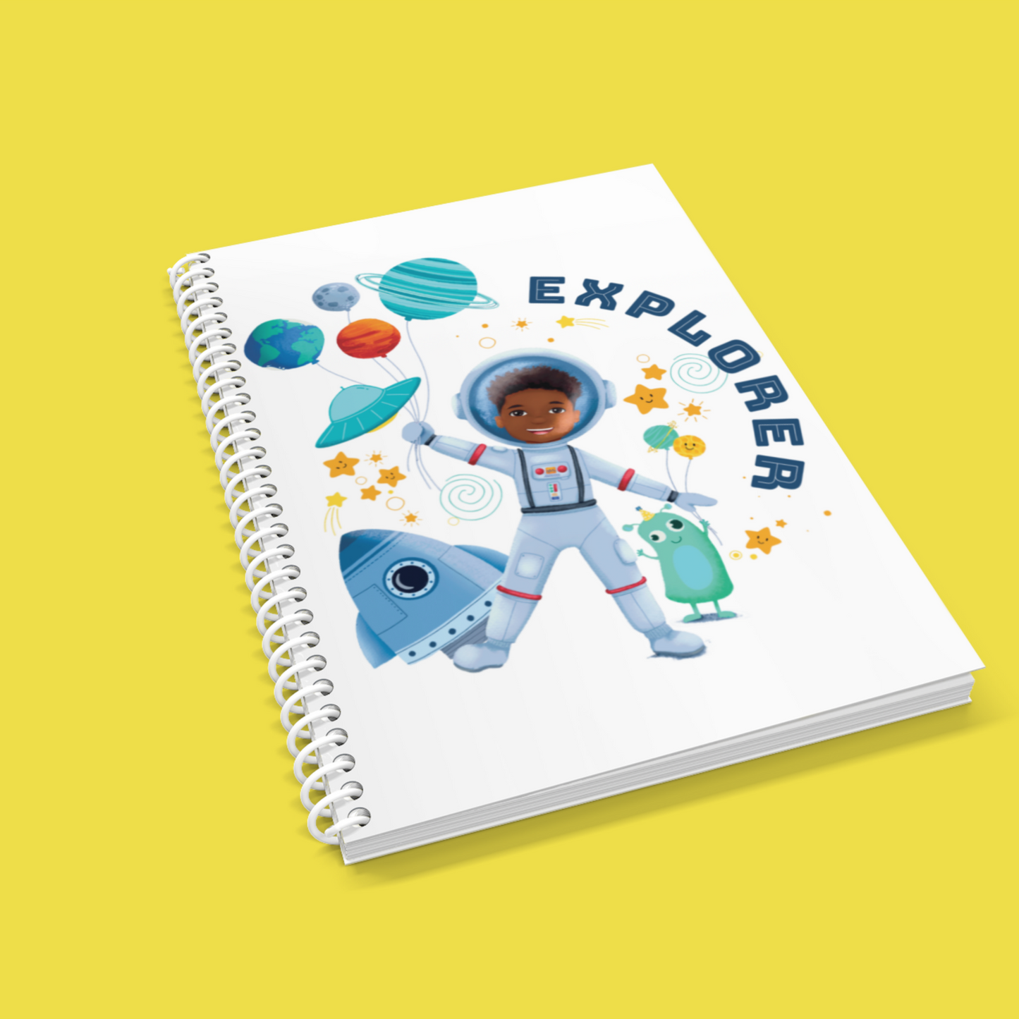 Astronaut Spiral Notebook