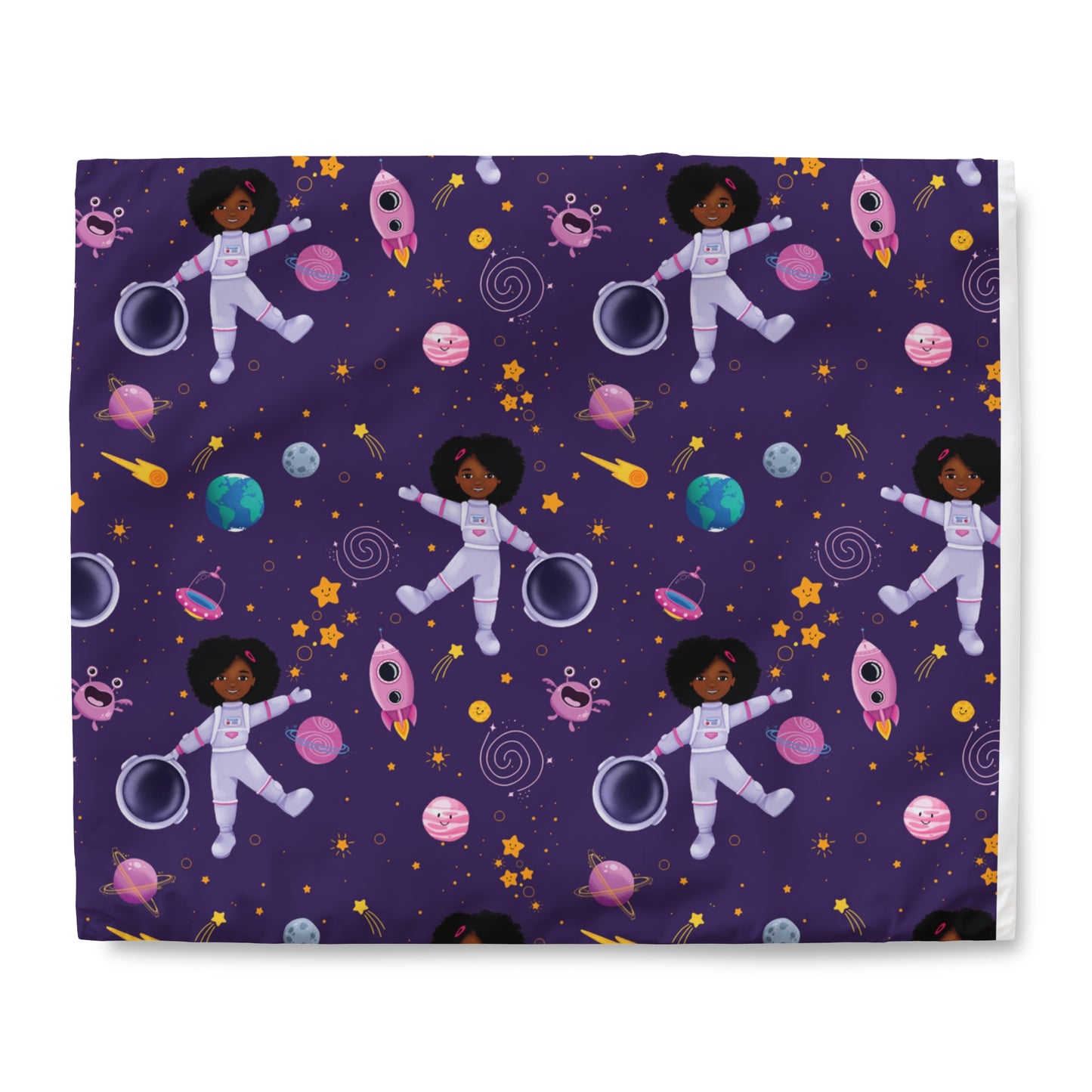 Space Girl Explorer Duvet