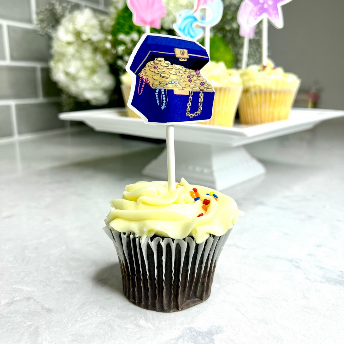 Mermaid Cupcake Toppers