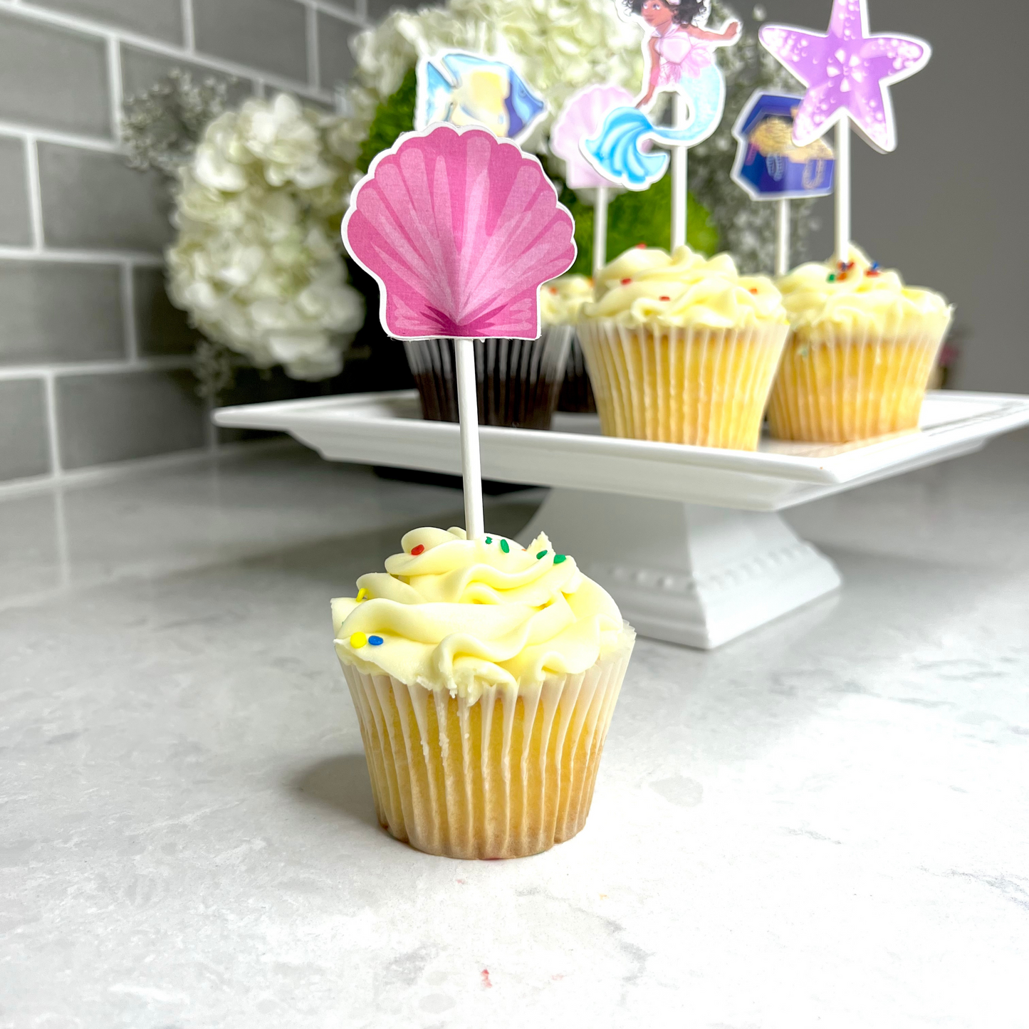 Mermaid Cupcake Toppers