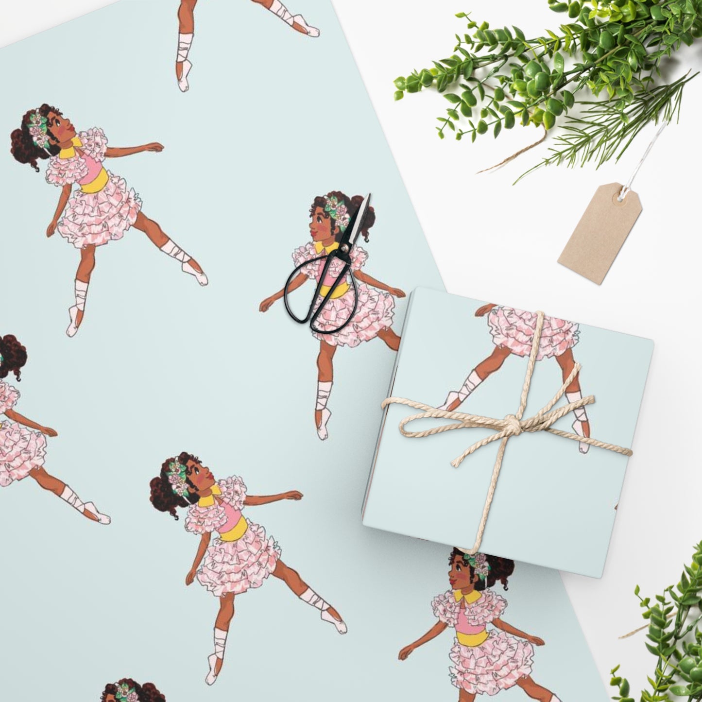 Ballerina Gift Wrapping Paper
