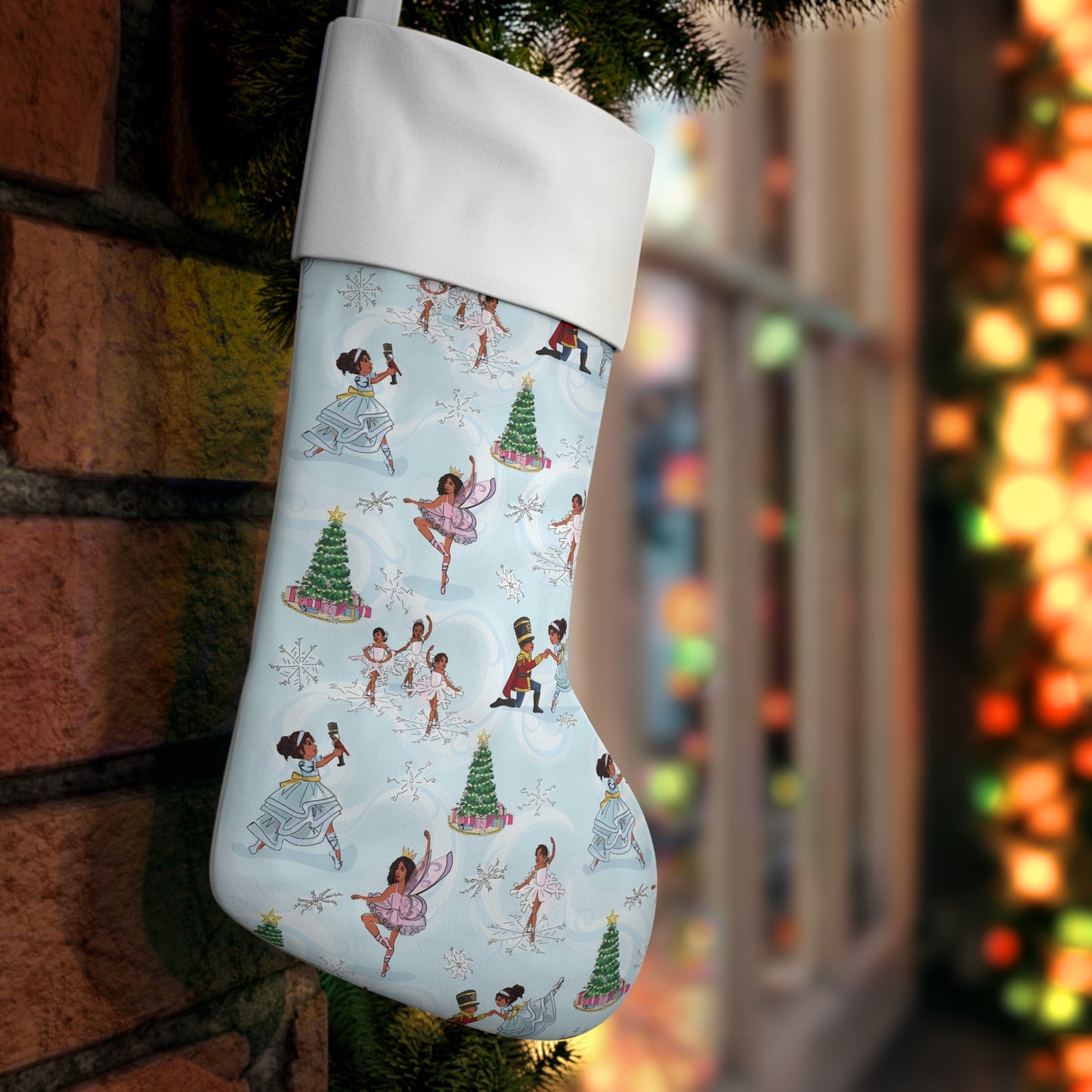 African-American Nutcracker Stocking