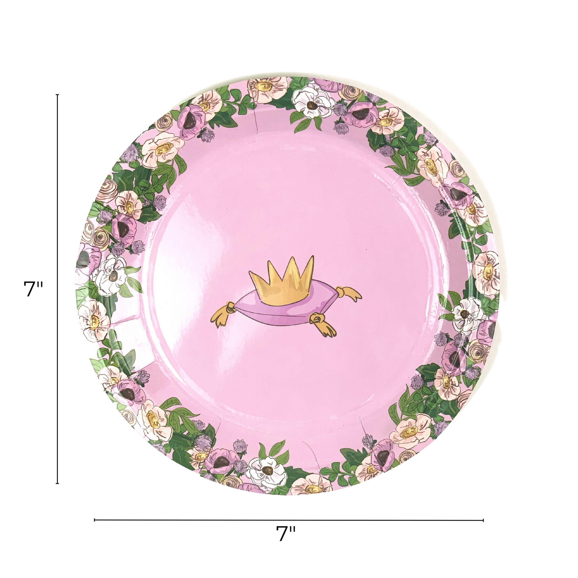 Princess Crown Paper Plates (Small)