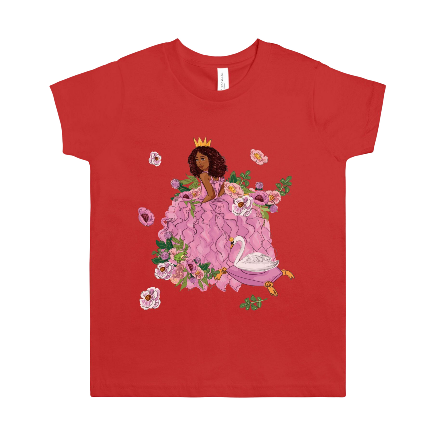 Kids Black Princess T-Shirt (S-XL)