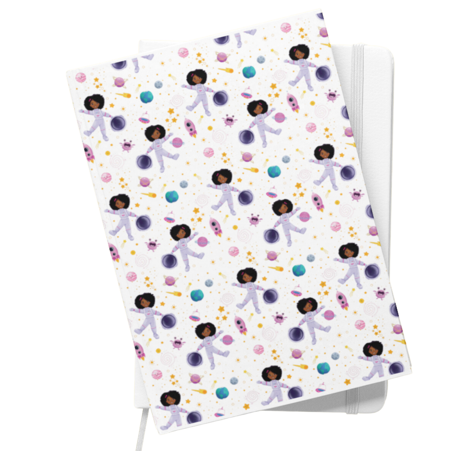 Astronaut Space Girl Hardbound Journal