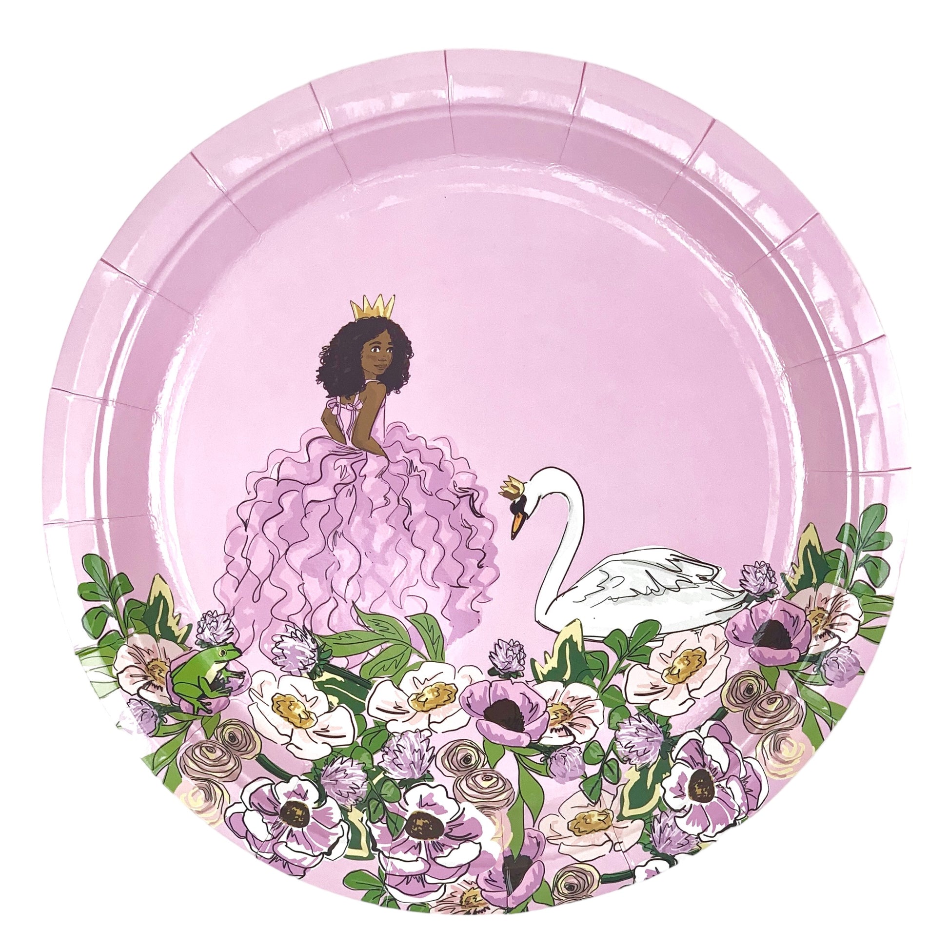 Swan Princess Paper Plates