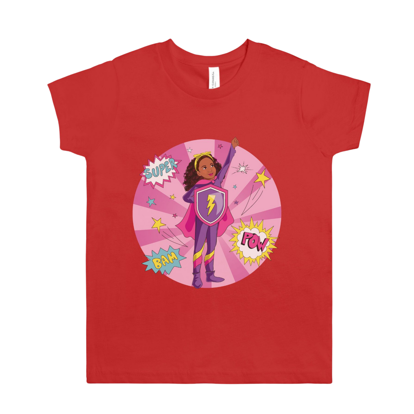 Kids Black Supergirl Graphic Tee (S-XL)