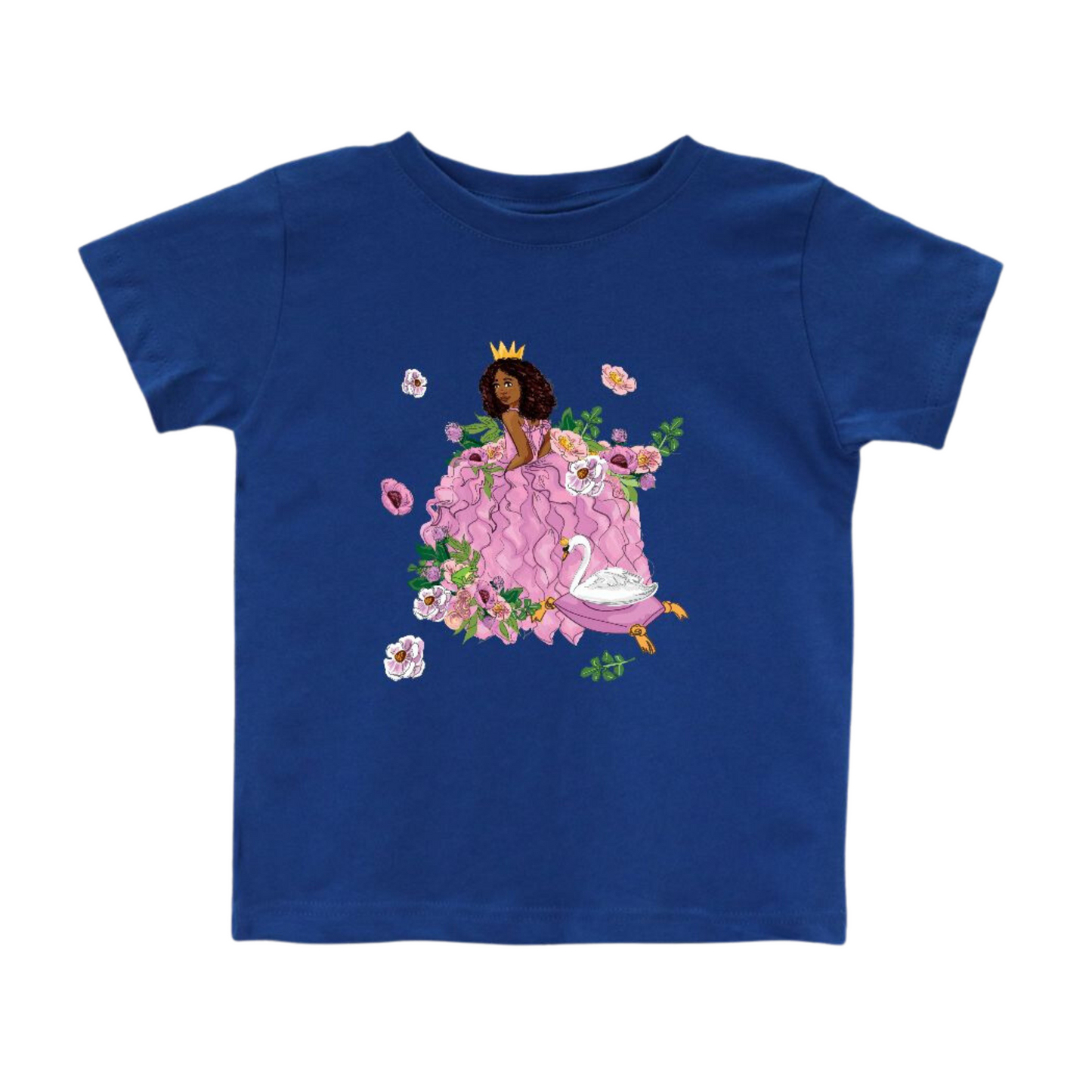 Toddler Black Princess Graphic Tee Shirt | (2T-5T)