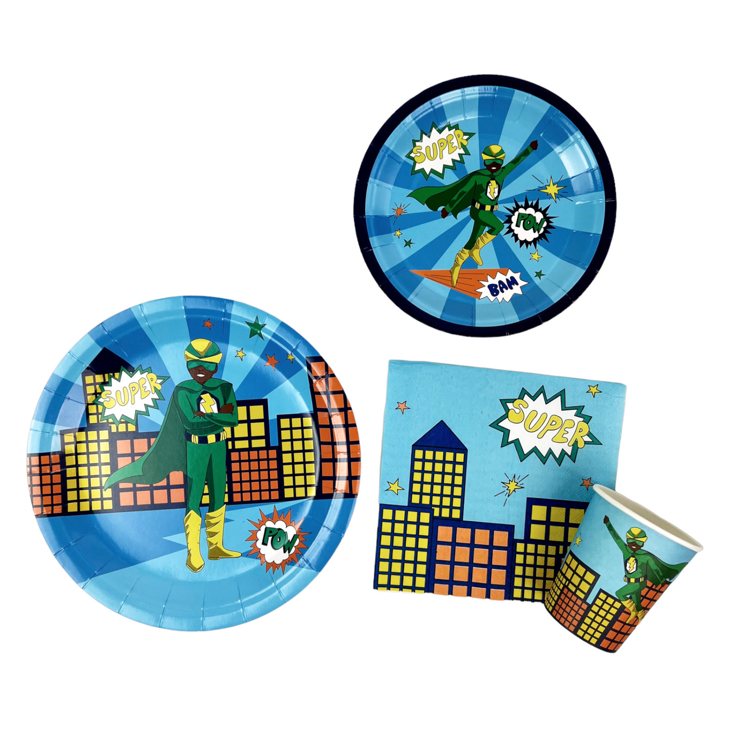 Superhero Paper Plates