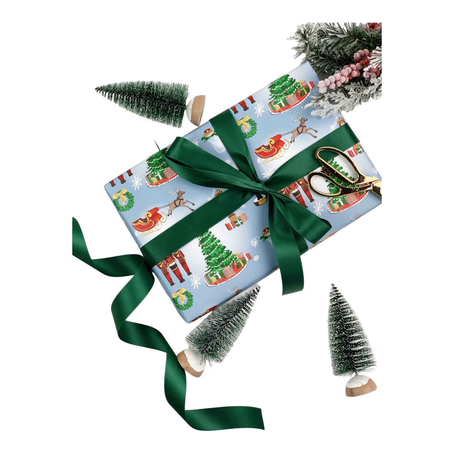 African American Nutcracker Solider Christmas Gift Wrap