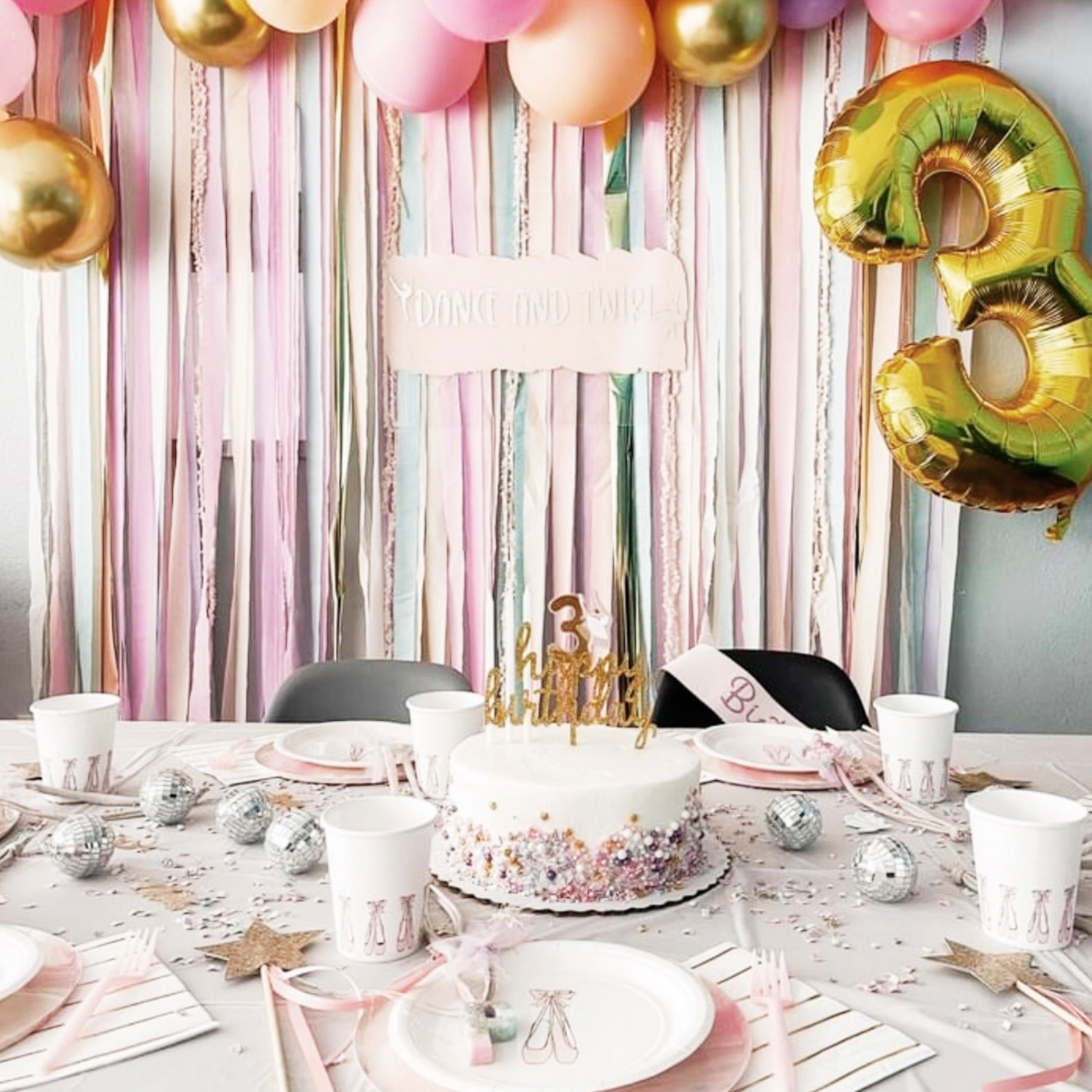 Ballerina party decorations