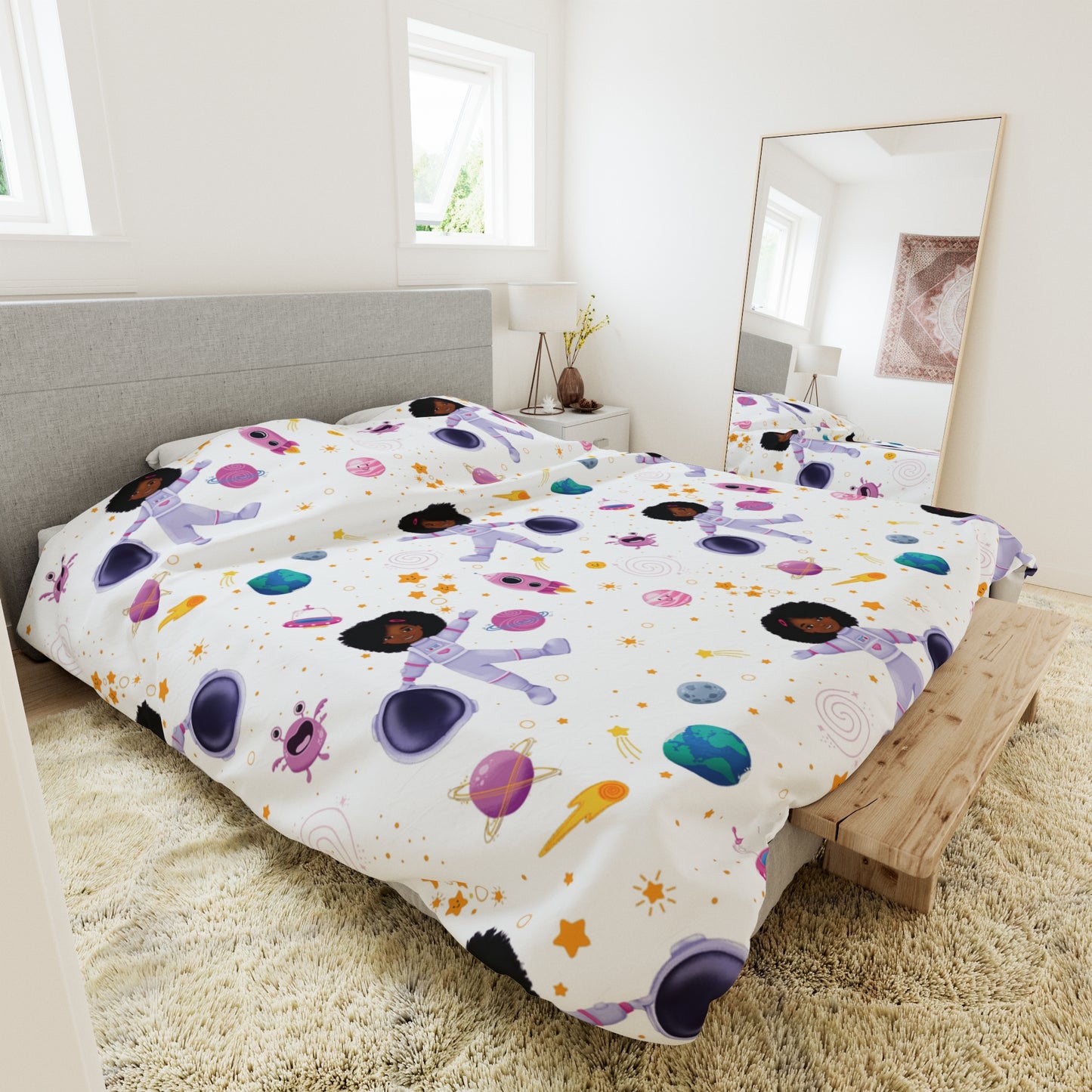 Space Girl Duvet Cover