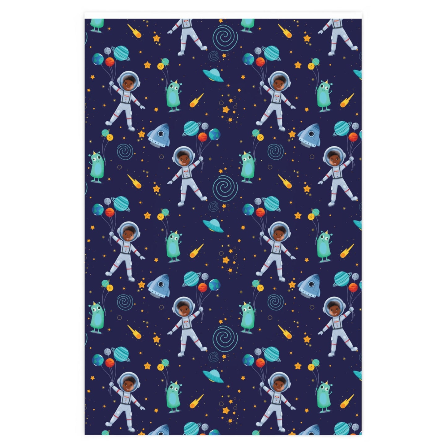 Space Boy Gift Wrapping Paper