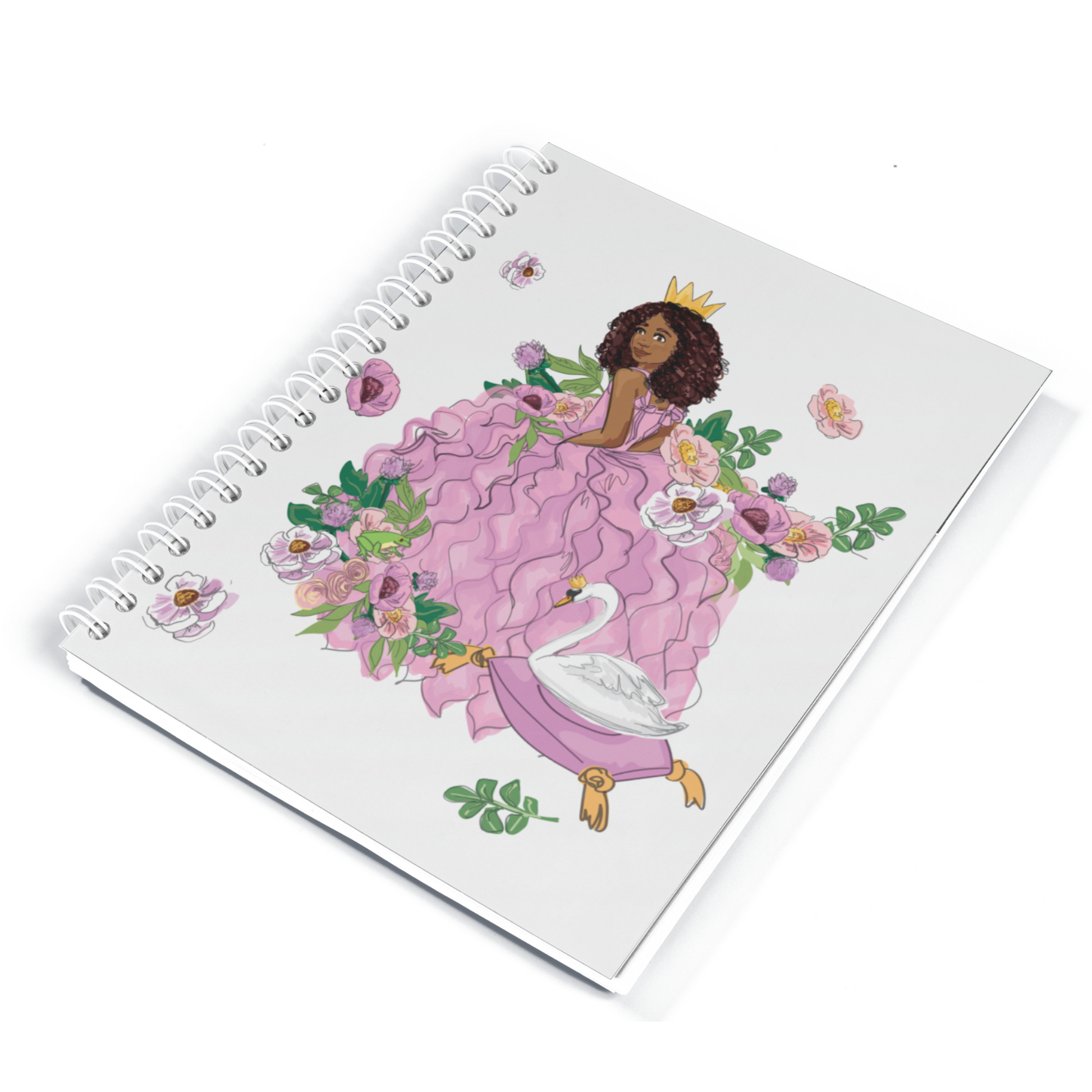 swan princess spiral notebook