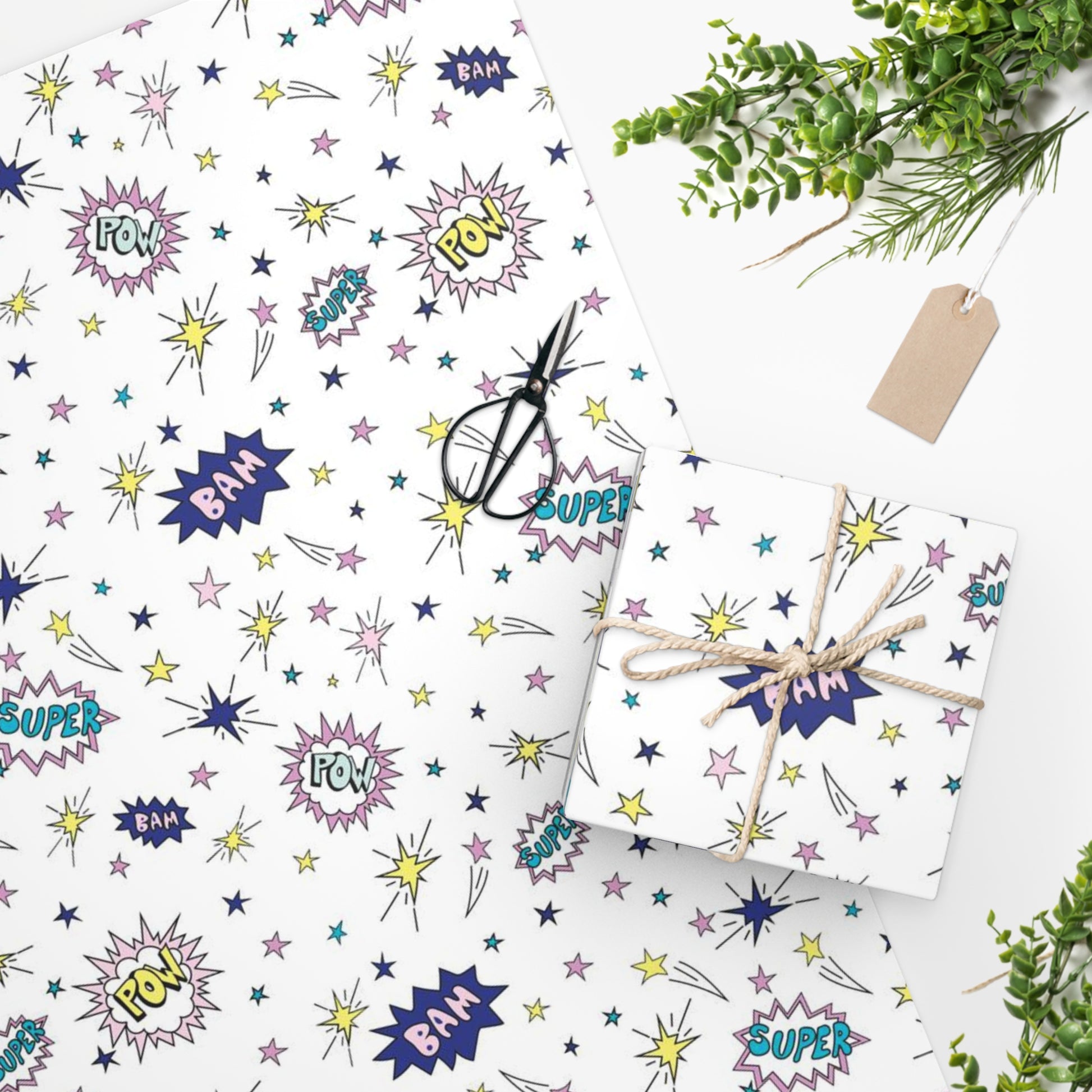 Superhero Gift Wrapping Paper