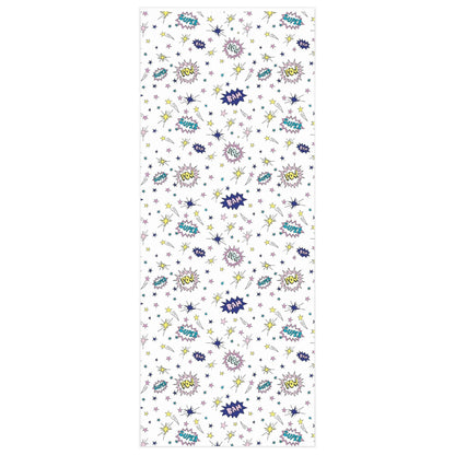 SUPERHERO WORD WRAPPING PAPER