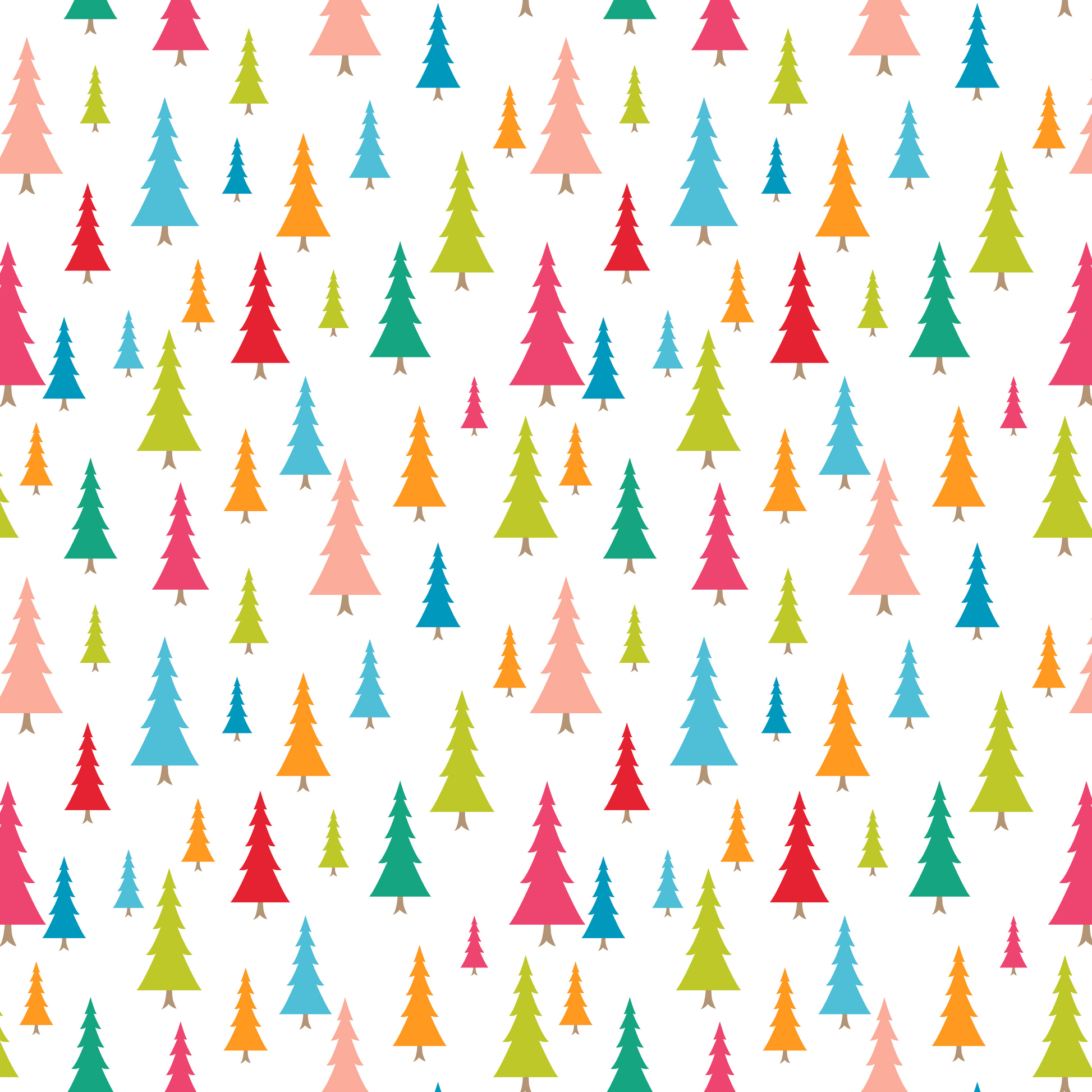 Christmas Tree Gift Wrap Paper