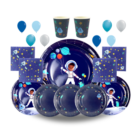 astronaut party tableware set