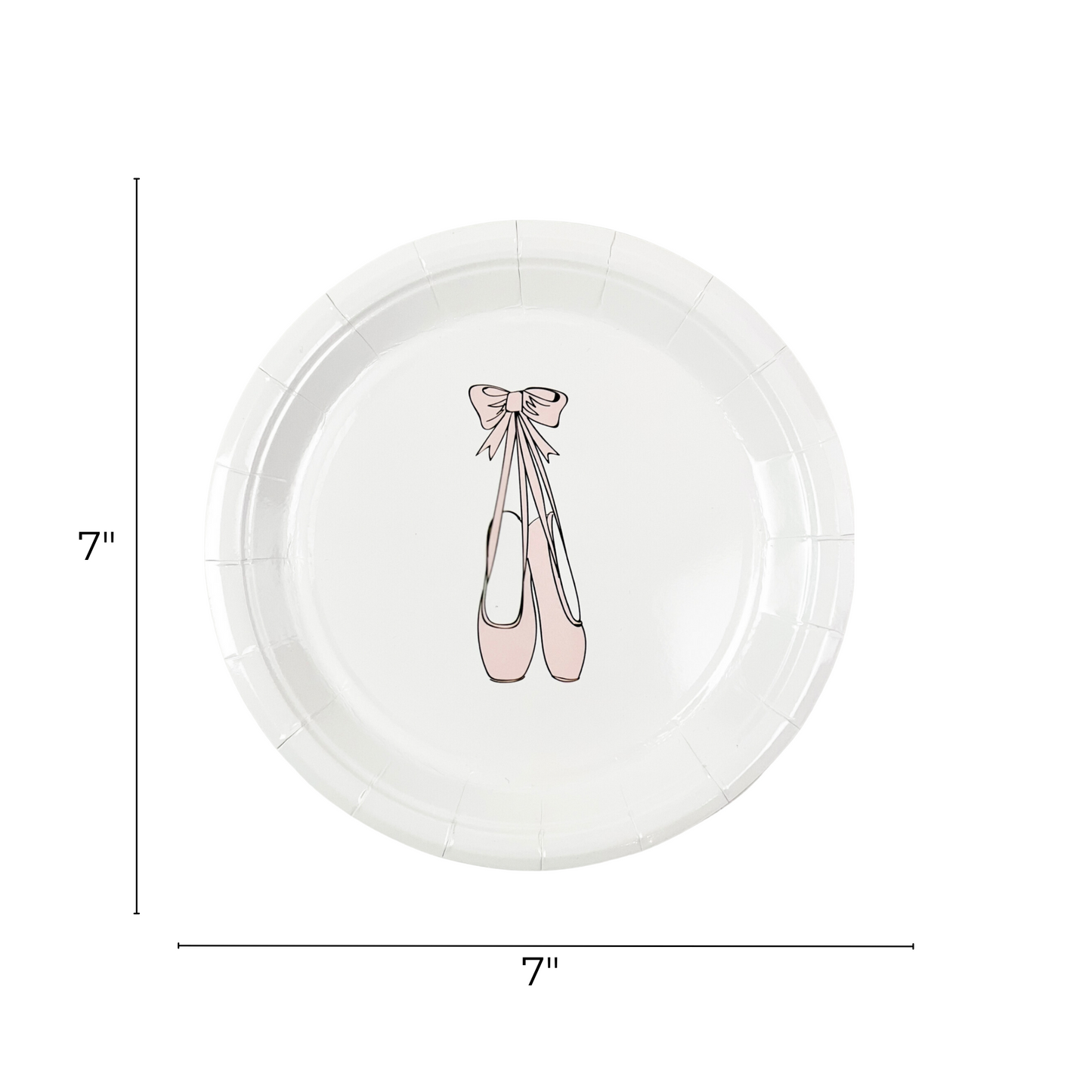 Ballerina Slippers Paper Plates