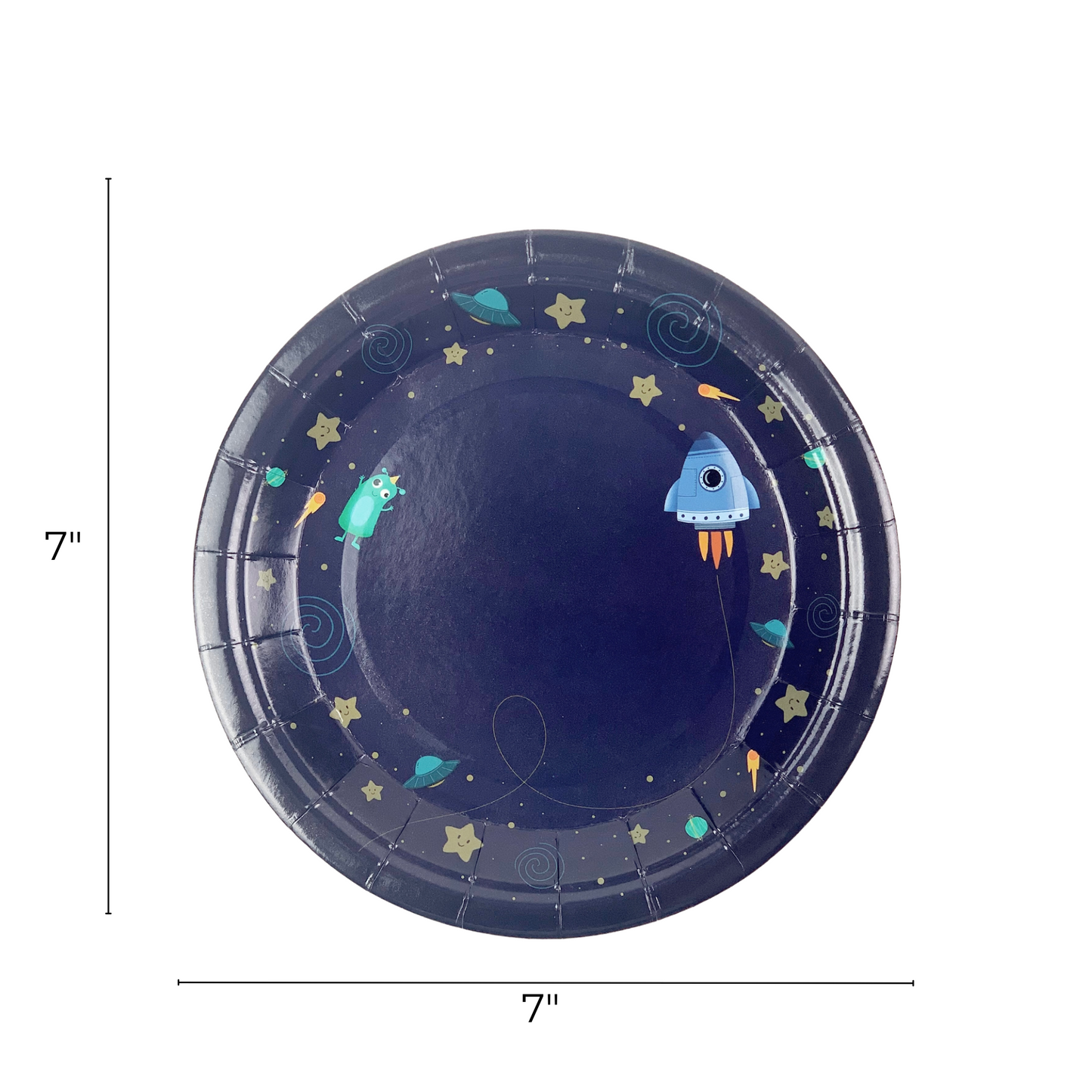 Blue Outerspace Paper Plates 