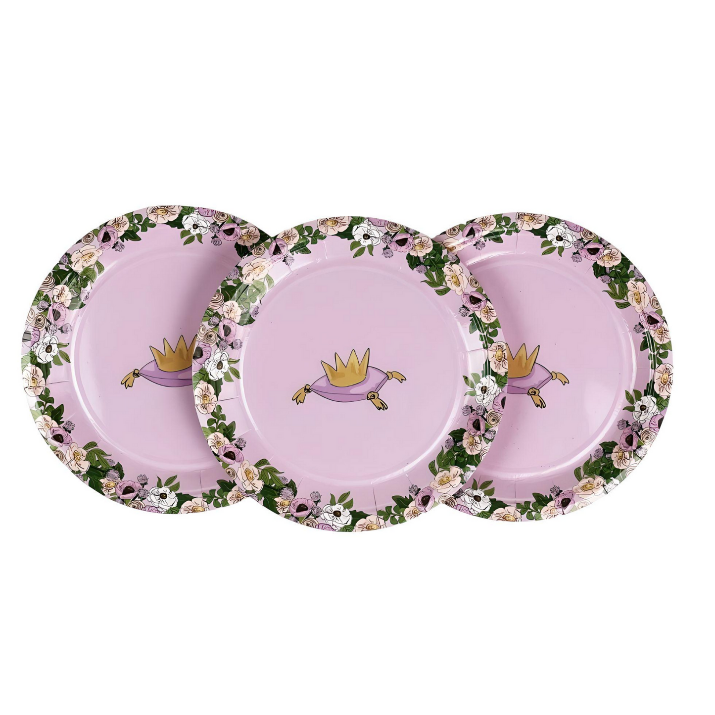 Princess Crown Paper Plates (Small)