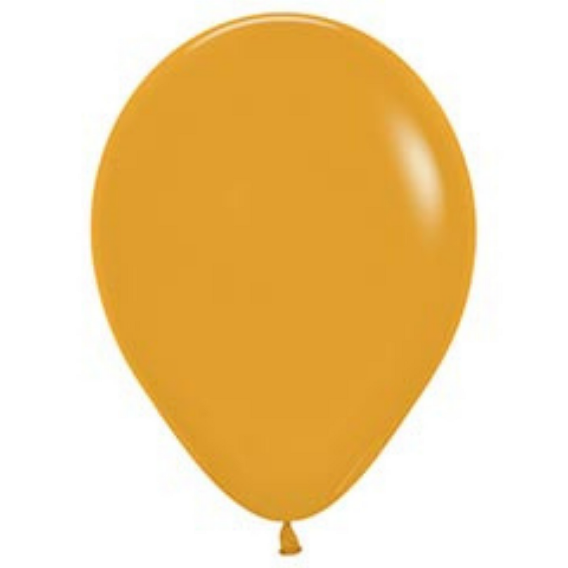 Latex Party Balloons |Mustard (12 Pack)
