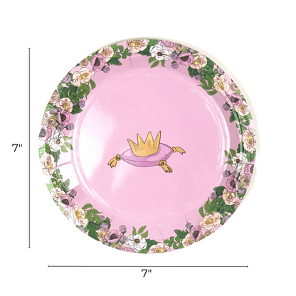 Princess Crown Paper Plates (Small)