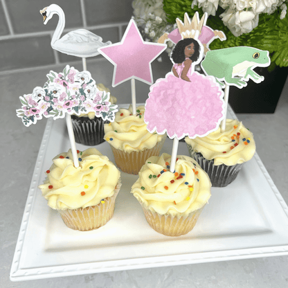 Princess Swan Cupcake Toppers