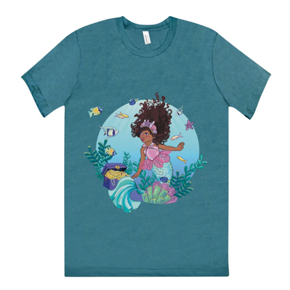 Adult Mermaid Short Sleeve Shirt (Teal)