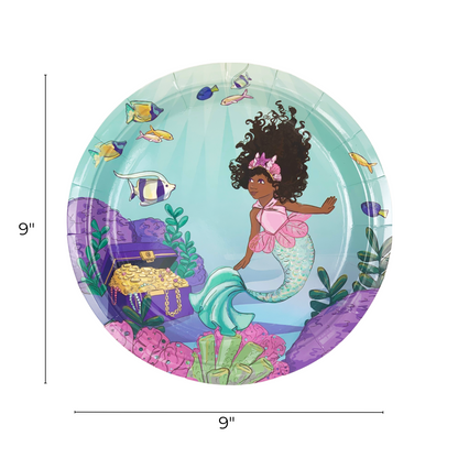 Mermaid Paper Plates (Large)