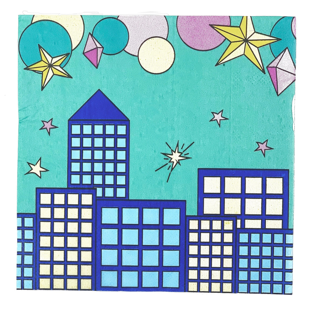 Girl Superhero Paper Napkins | Mint Green — included in the Girl Superhero Mint party set