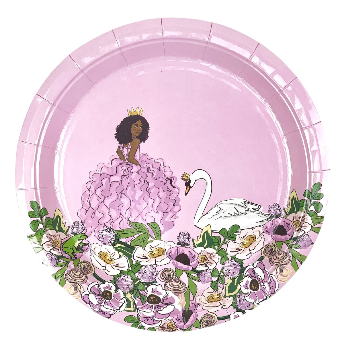 Swan Princess Paper Plates (Large) — included in the Swan Princess party set