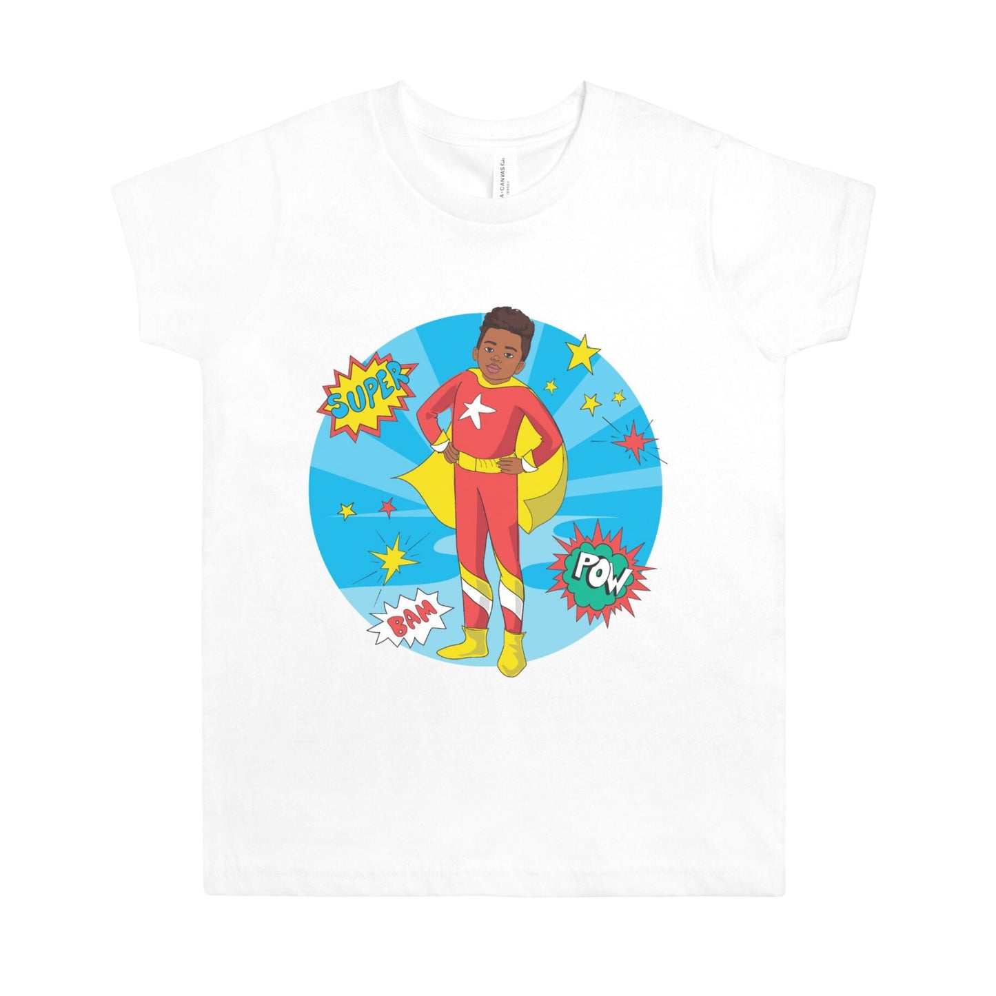 Kids Black Supehero Tee (S-XL)