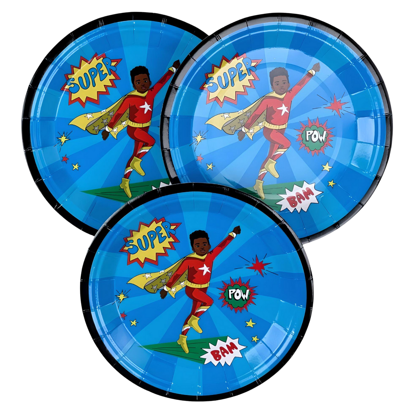 Superhero Paper Plates 