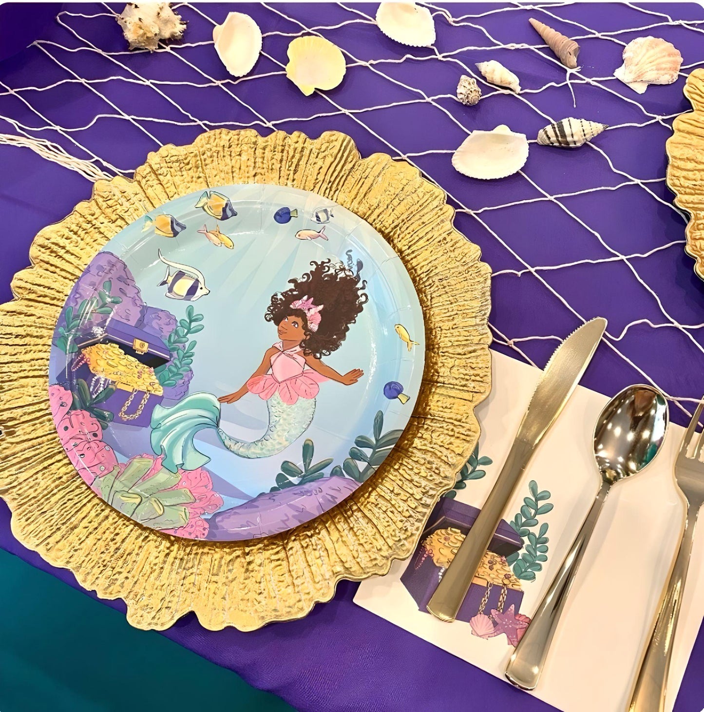 Mermaid Party Tableware Ideas Decorations