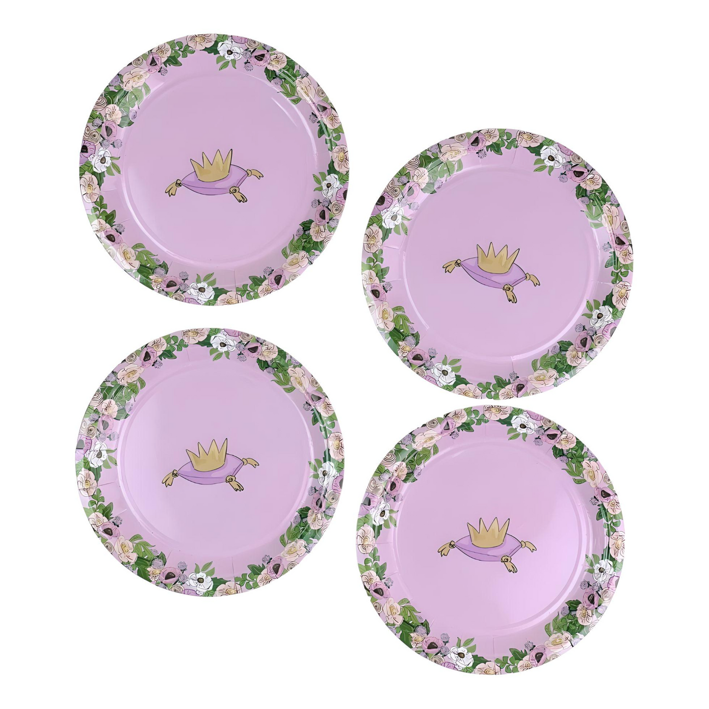 Princess Crown Paper Plates (Small)