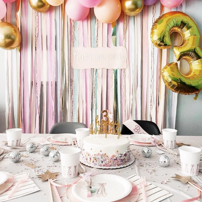 Ballerina Party Tableware Set Decorations Ideas for Birthday