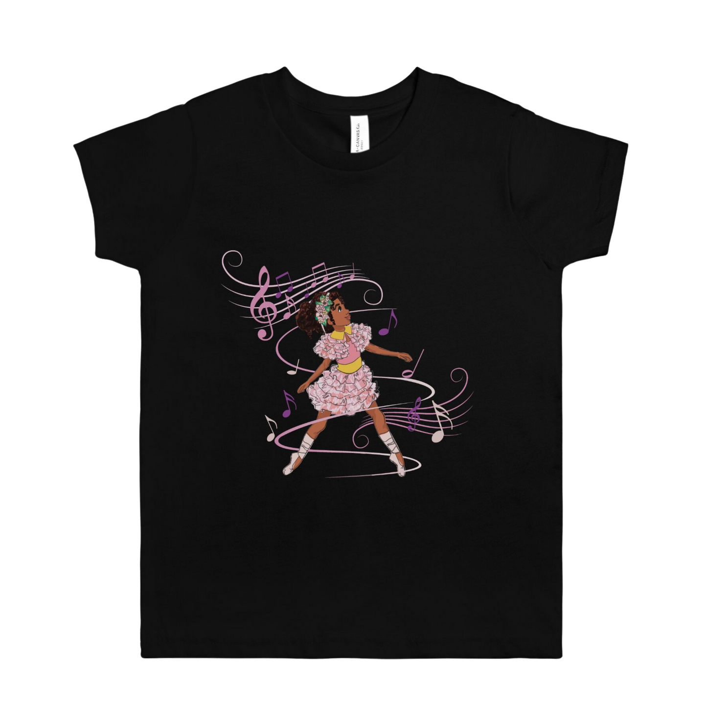 Kids Ballerina Graphic Tee Shirt