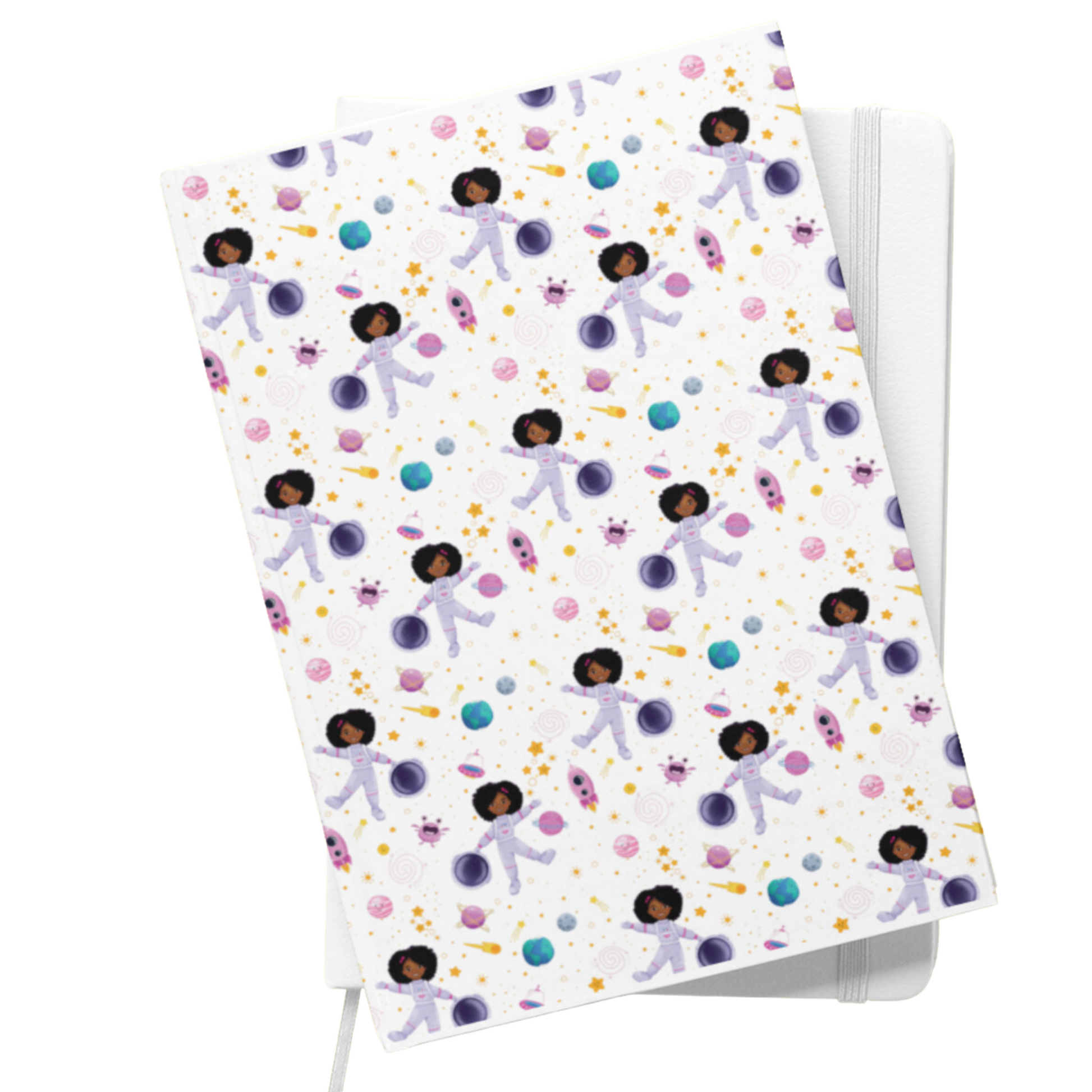 Astronaut Space Girl Hardbound Journal