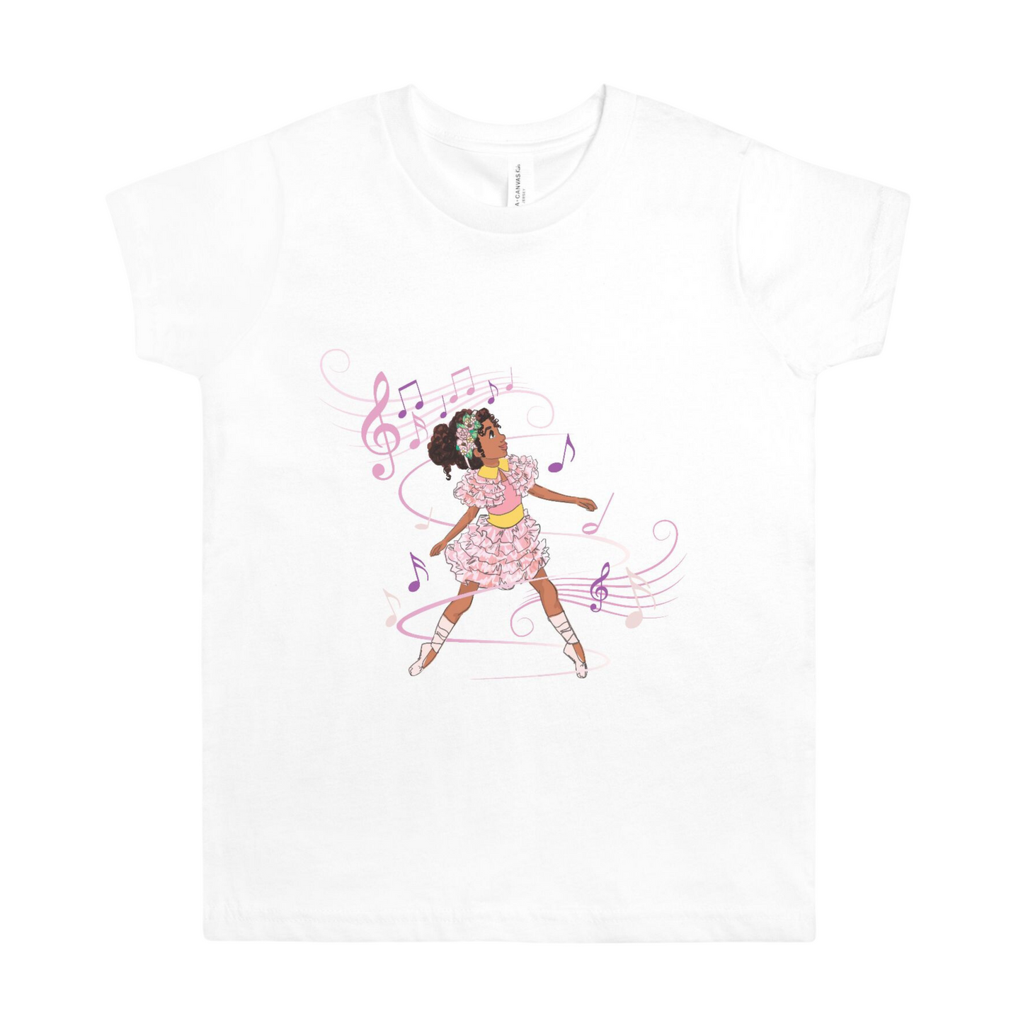 Kids Ballerina Graphic Tee Shirt