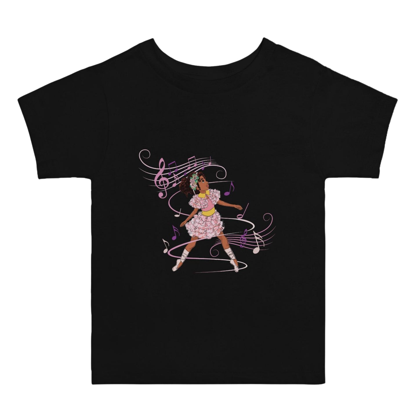 Black Ballerina T-Shirt | Baby/Toddler (2T-5T)