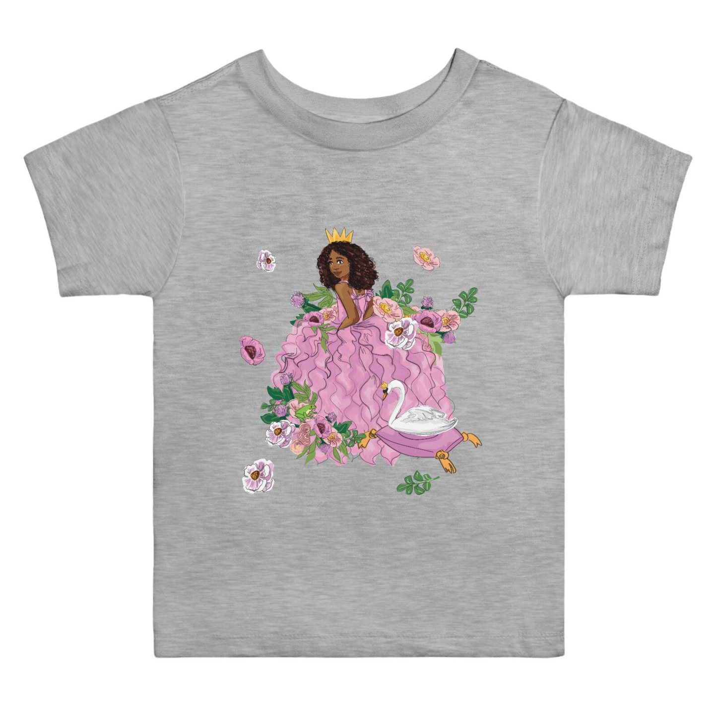 Toddler Black Princess Graphic Tee 