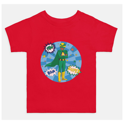 Black Superhero T-Shirt | Green Suit (Baby/Toddler)